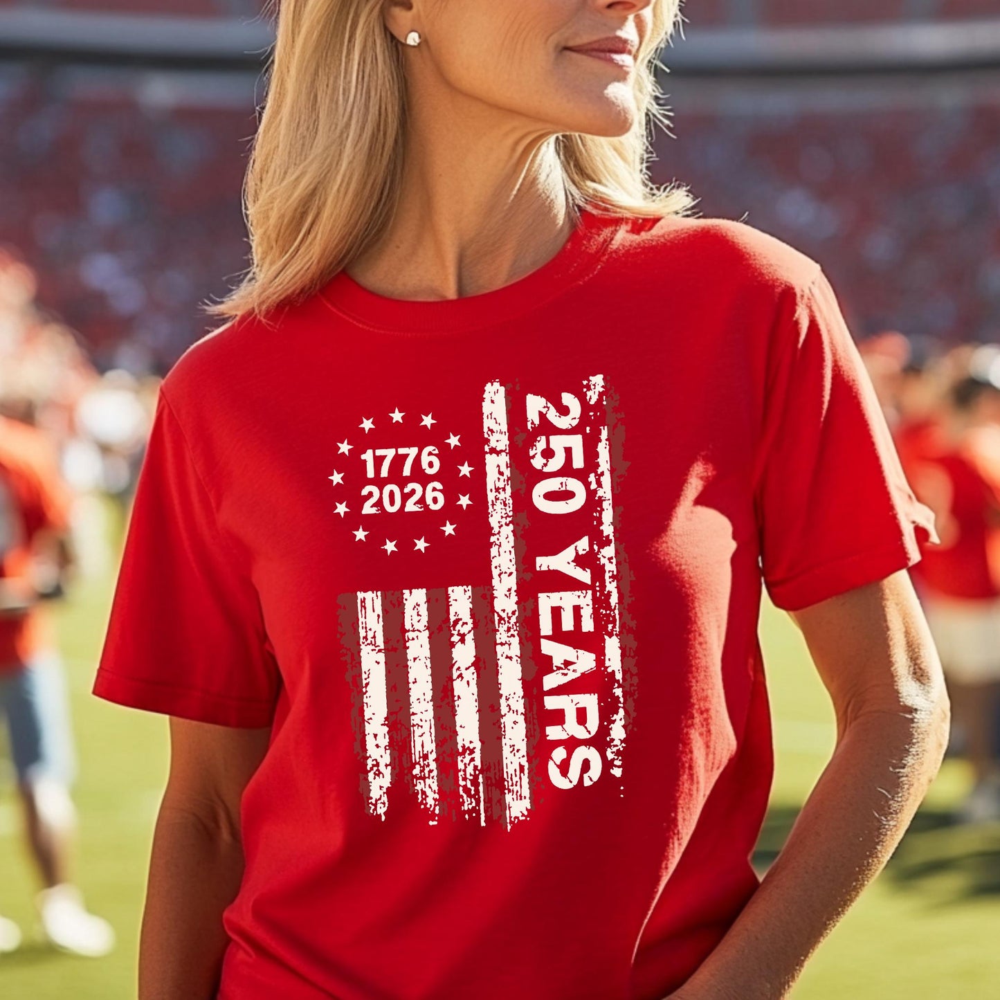 America 250th Anniversary T-Shirt, Patriotic USA Flag 1776-2026 Tee