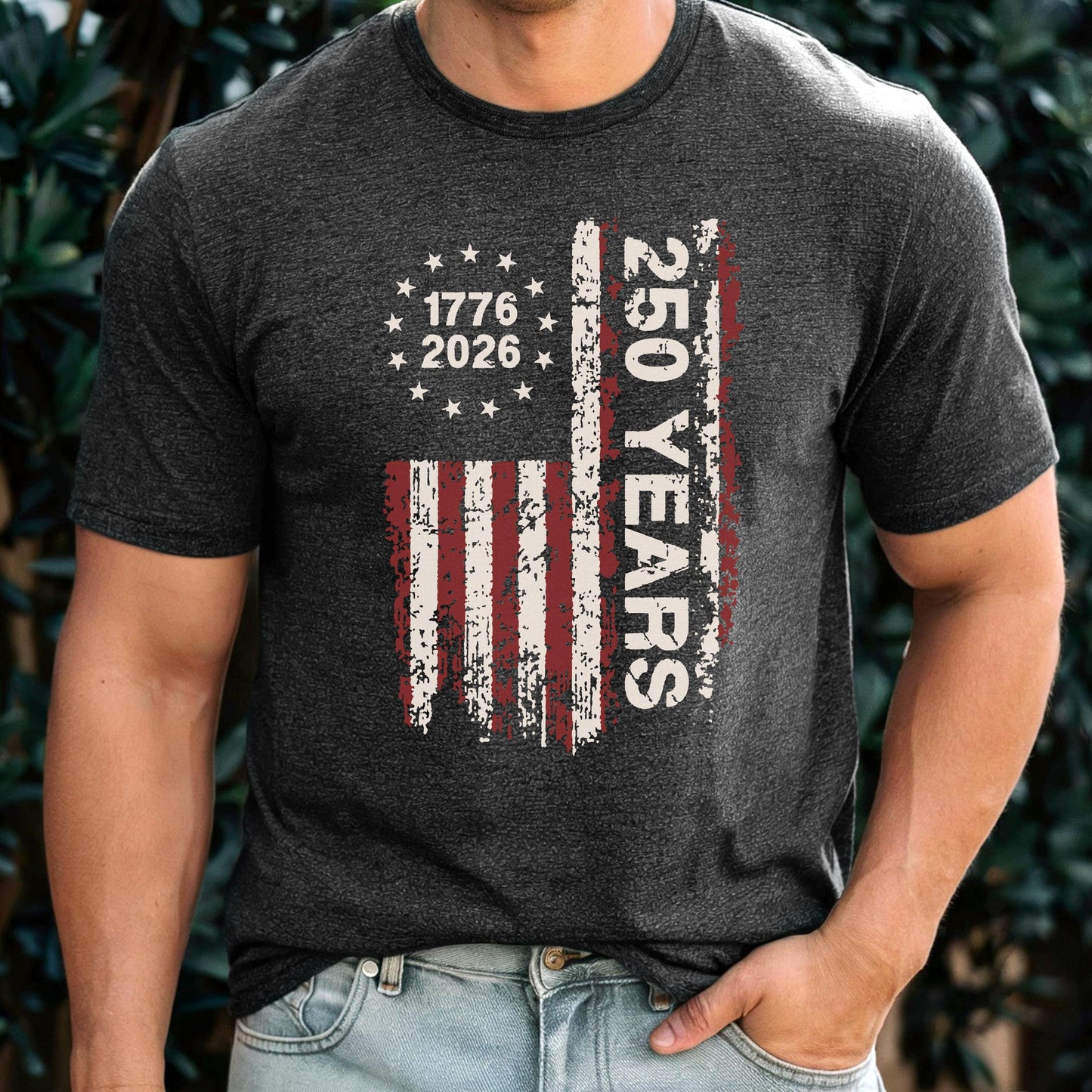 America 250th Anniversary T-Shirt, Patriotic USA Flag 1776-2026 Tee
