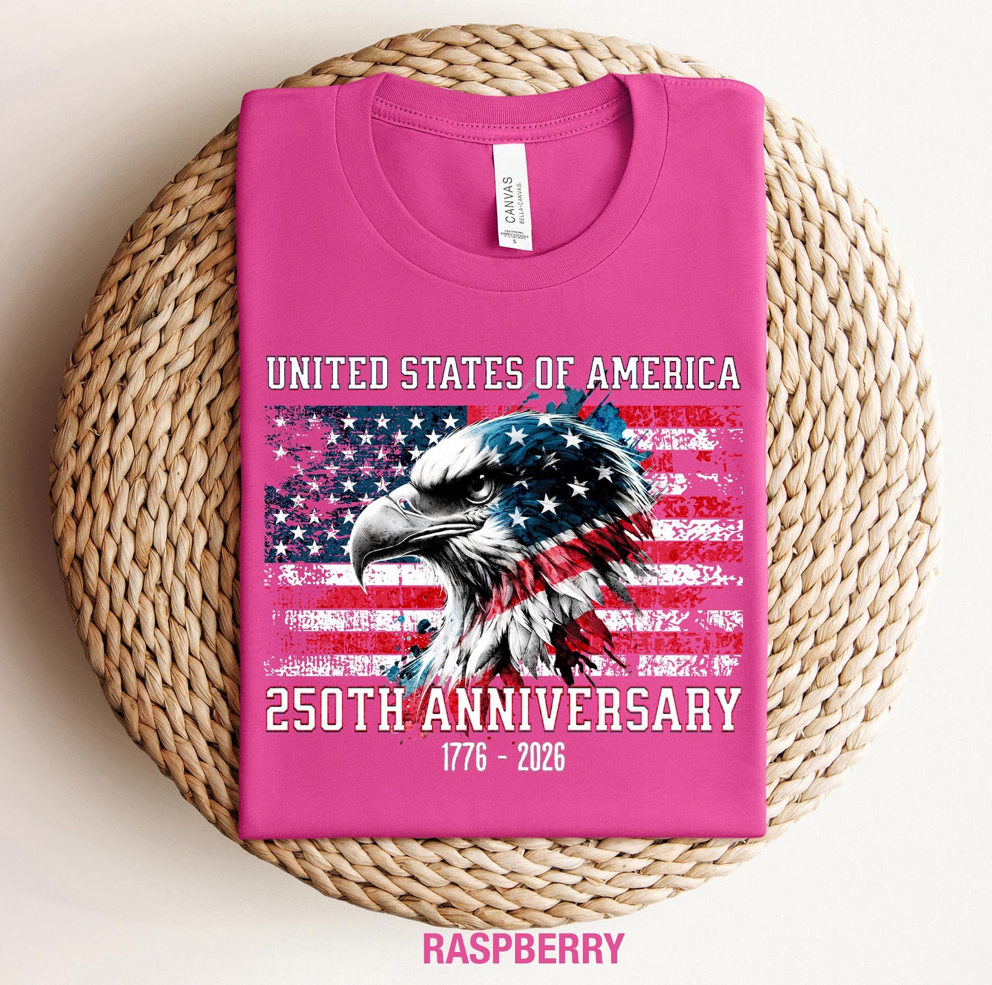 America 250th Anniversary T-Shirt, Patriotic USA Flag 1776-2026 Tee
