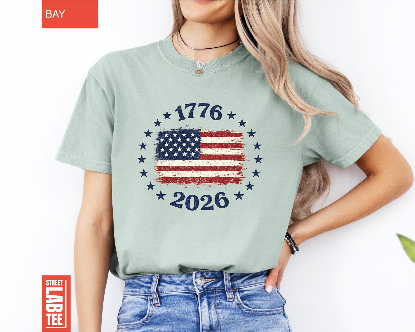 Made in America Comfort Colors® T-Shirt, USA Flag Shirt, America 250th Anniversary Tee, Patriotic Gift, 4th of July, Independence Day Top