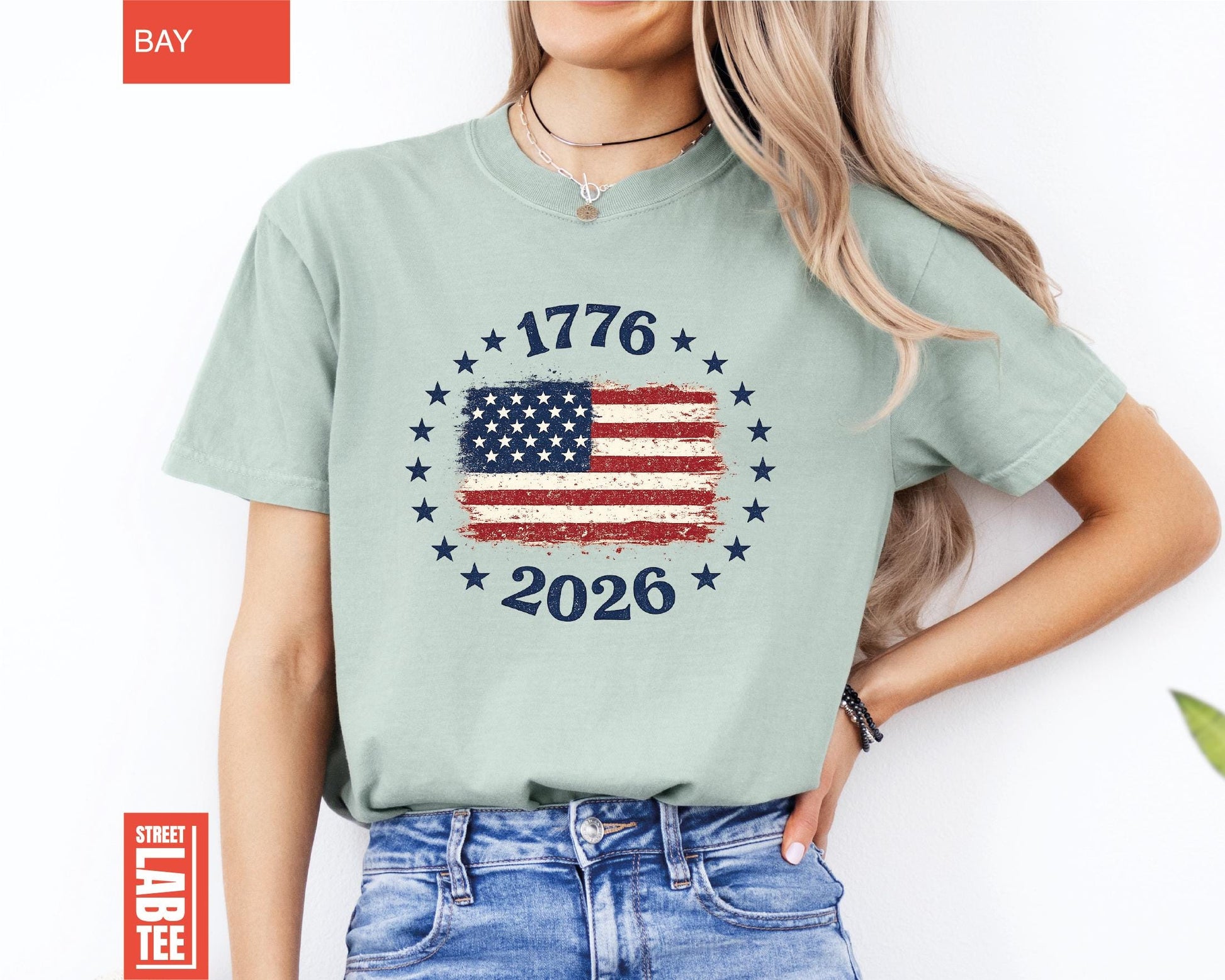 Made in America Comfort Colors® T-Shirt, USA Flag Shirt, America 250th Anniversary Tee, Patriotic Gift, 4th of July, Independence Day Top