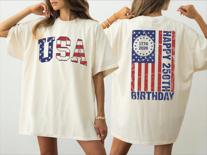 Comfort Colors America Anniversary Tshirt, 1776–2026 USA Shirt,ana2835