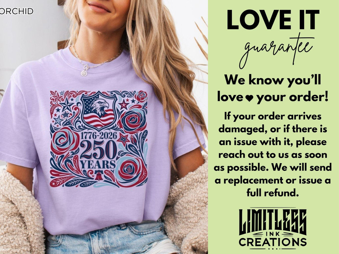 250th America Anniversary Shirt, Retro 4th of July Floral USA Shirt, Patriotic American Flag Tee, Vintage Independence Day Shirt, 1776-2026