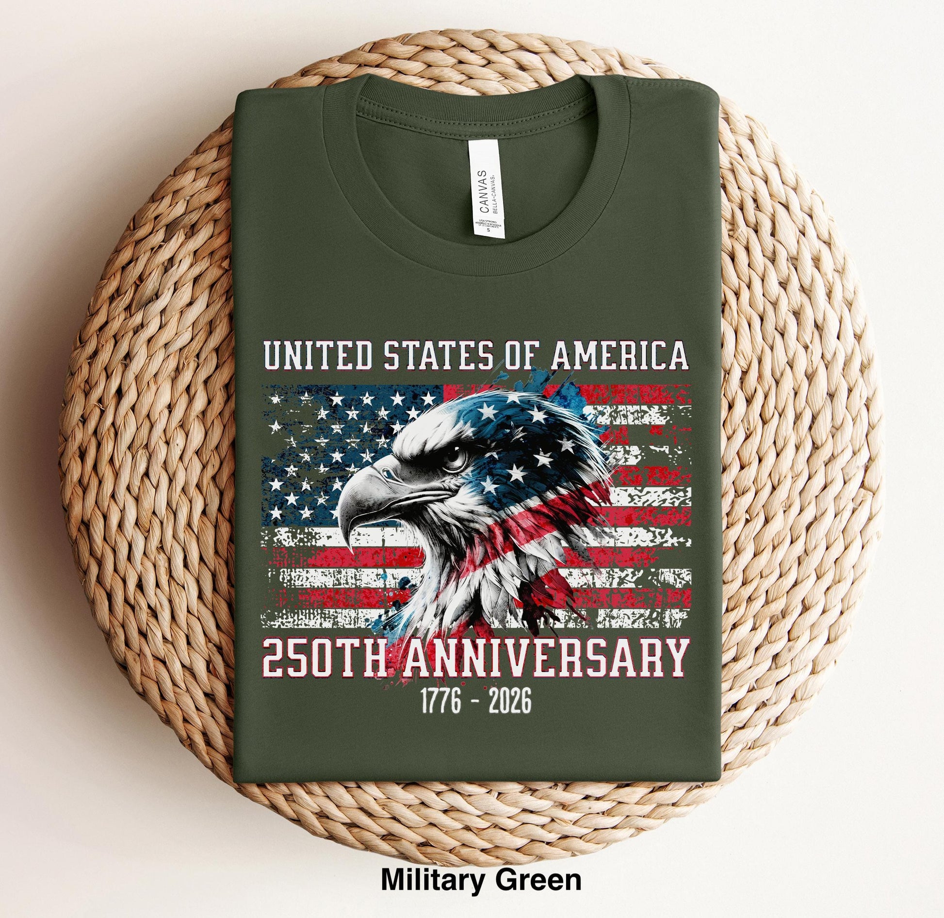 America 250th Anniversary T-Shirt, Patriotic USA Flag 1776-2026 Tee