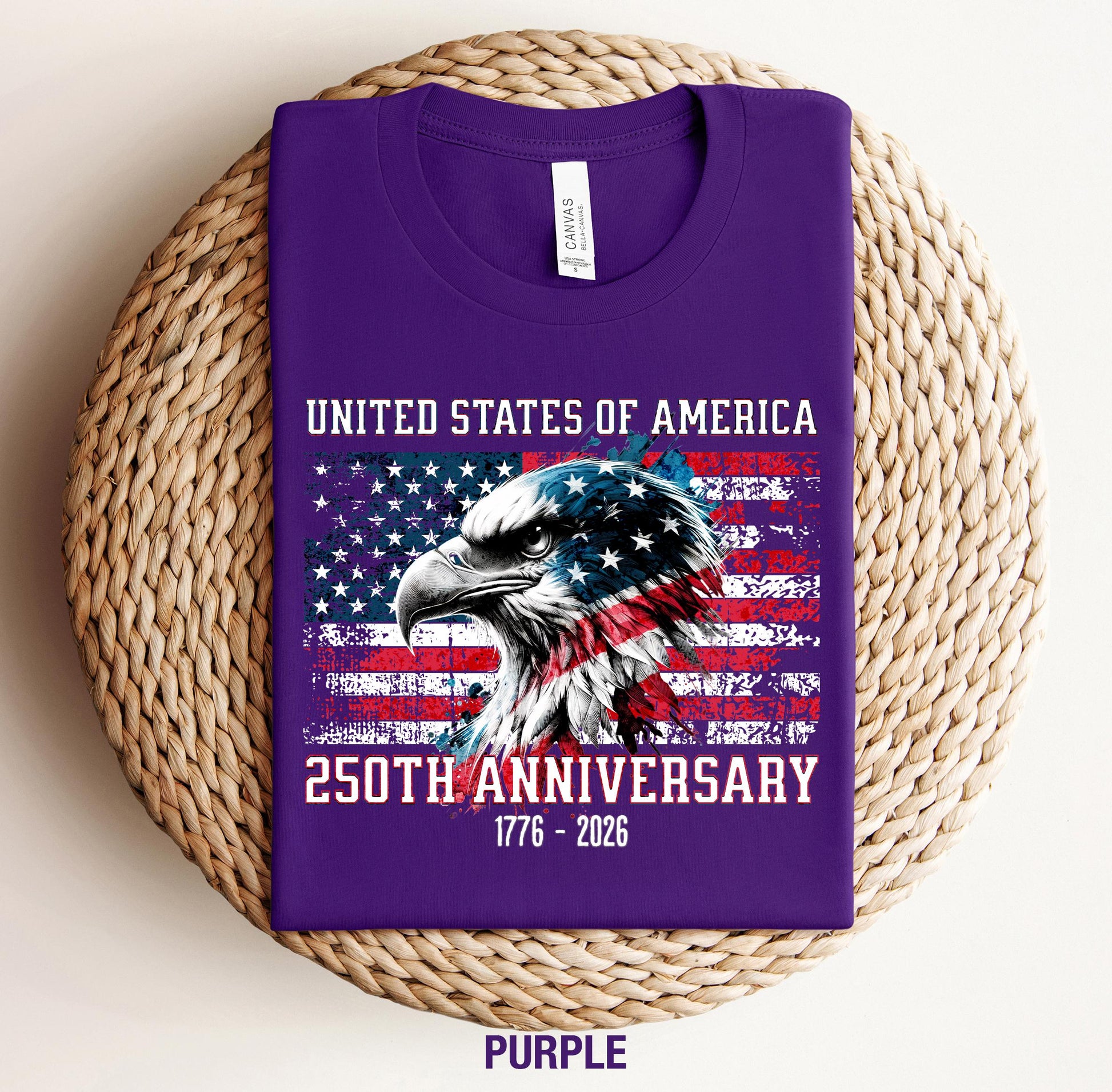 America 250th Anniversary T-Shirt, Patriotic USA Flag 1776-2026 Tee