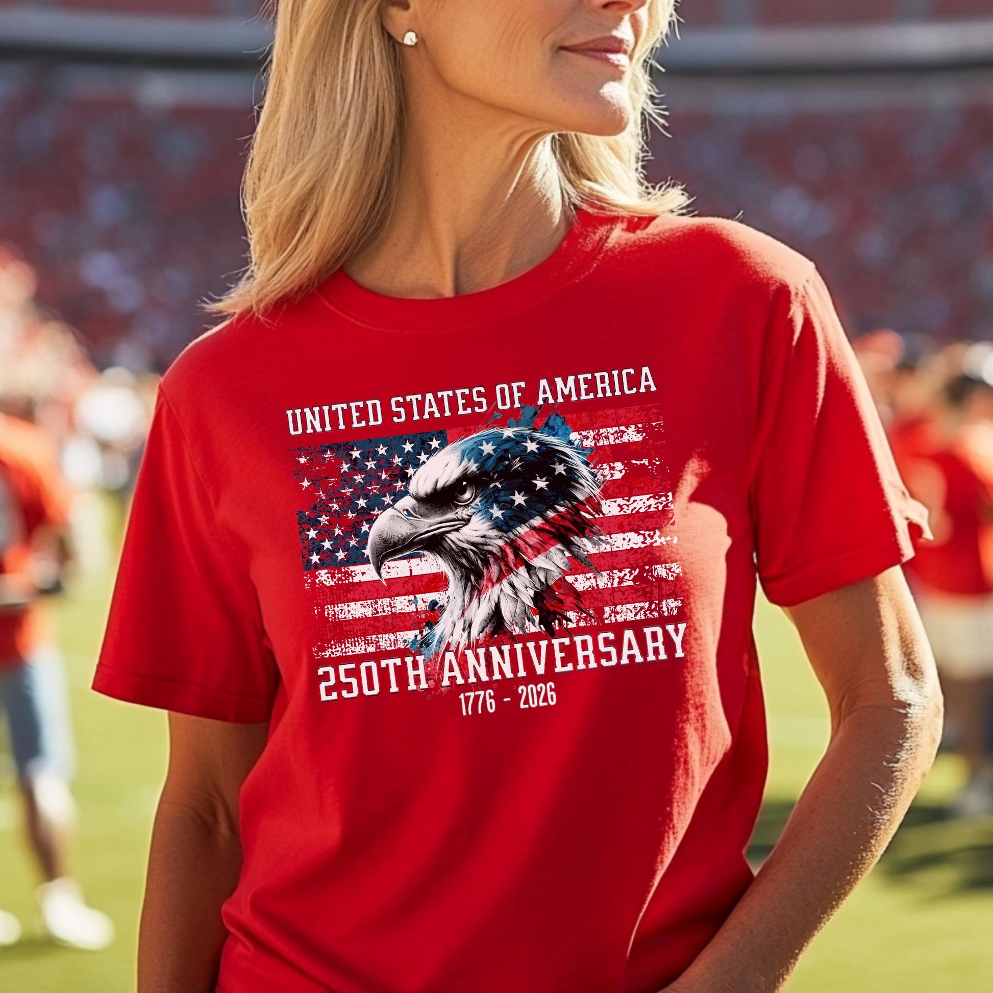 America 250th Anniversary T-Shirt, Patriotic USA Flag 1776-2026 Tee