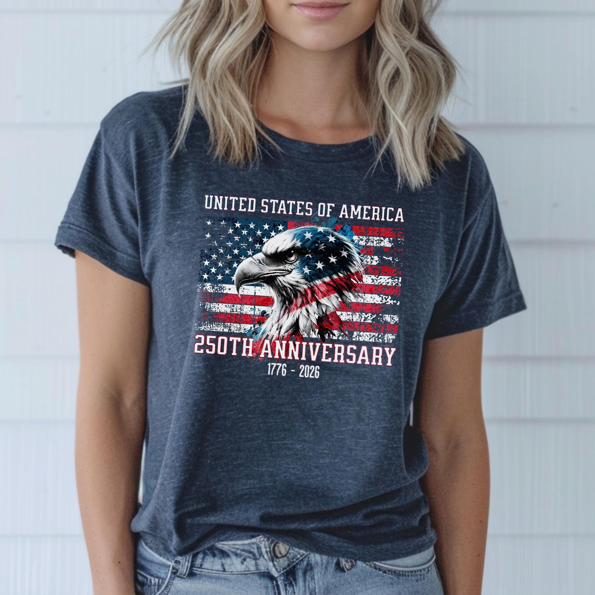 America 250th Anniversary T-Shirt, Patriotic USA Flag 1776-2026 Tee