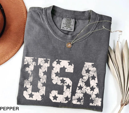 Comfort Colors® Retro USA Shirt, 4th of July Shirt, Usa T-Shirt, Big USA Tshirt, USA Shirt, Usa Tee, Usa TShirt, 4th of July Gift, Usa Lover
