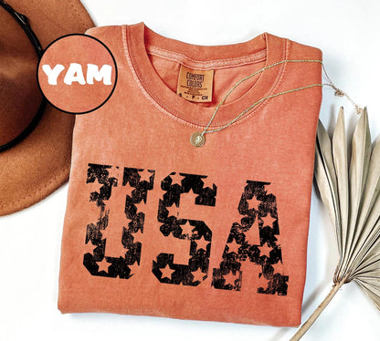 Comfort Colors® Retro USA Shirt, 4th of July Shirt, Usa T-Shirt, Big USA Tshirt, USA Shirt, Usa Tee, Usa TShirt, 4th of July Gift, Usa Lover