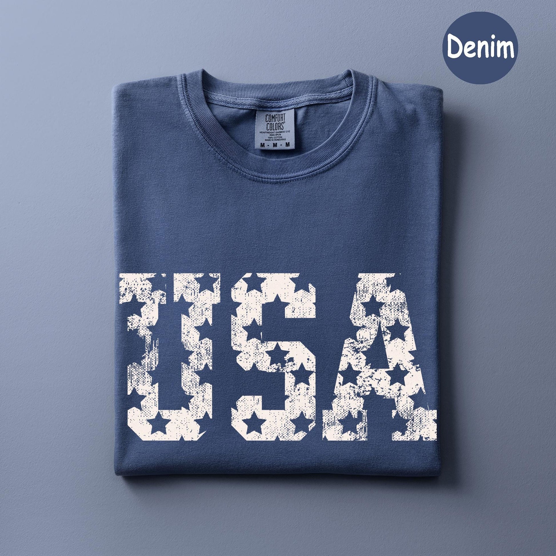 Comfort Colors® Retro USA Shirt, 4th of July Shirt, Usa T-Shirt, Big USA Tshirt, USA Shirt, Usa Tee, Usa TShirt, 4th of July Gift, Usa Lover