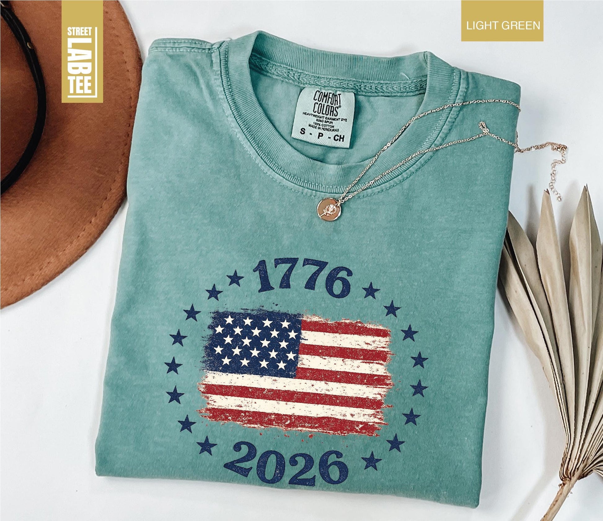 Made in America Comfort Colors® T-Shirt, USA Flag Shirt, America 250th Anniversary Tee, Patriotic Gift, 4th of July, Independence Day Top