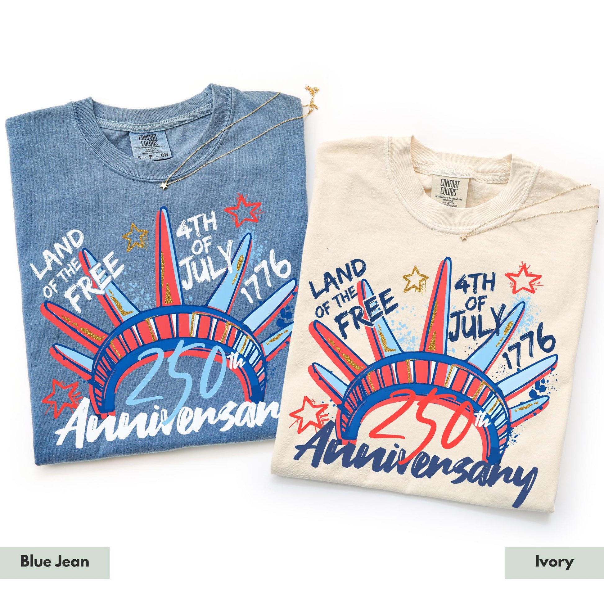 Comfort Colors® 250th Anniversary Shirt for 4th of July TShirt for Independence Day Tee