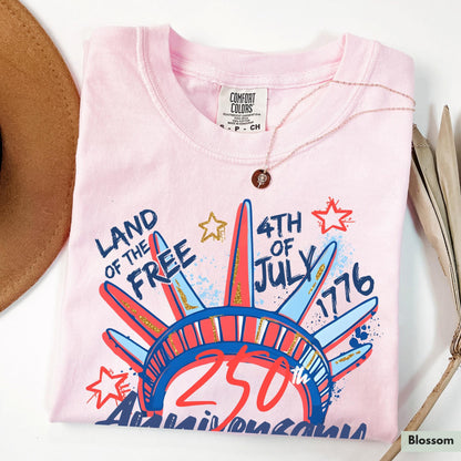 Comfort Colors® 250th Anniversary Shirt for 4th of July TShirt for Independence Day Tee