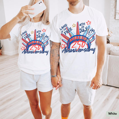 Comfort Colors® 250th Anniversary Shirt for 4th of July TShirt for Independence Day Tee