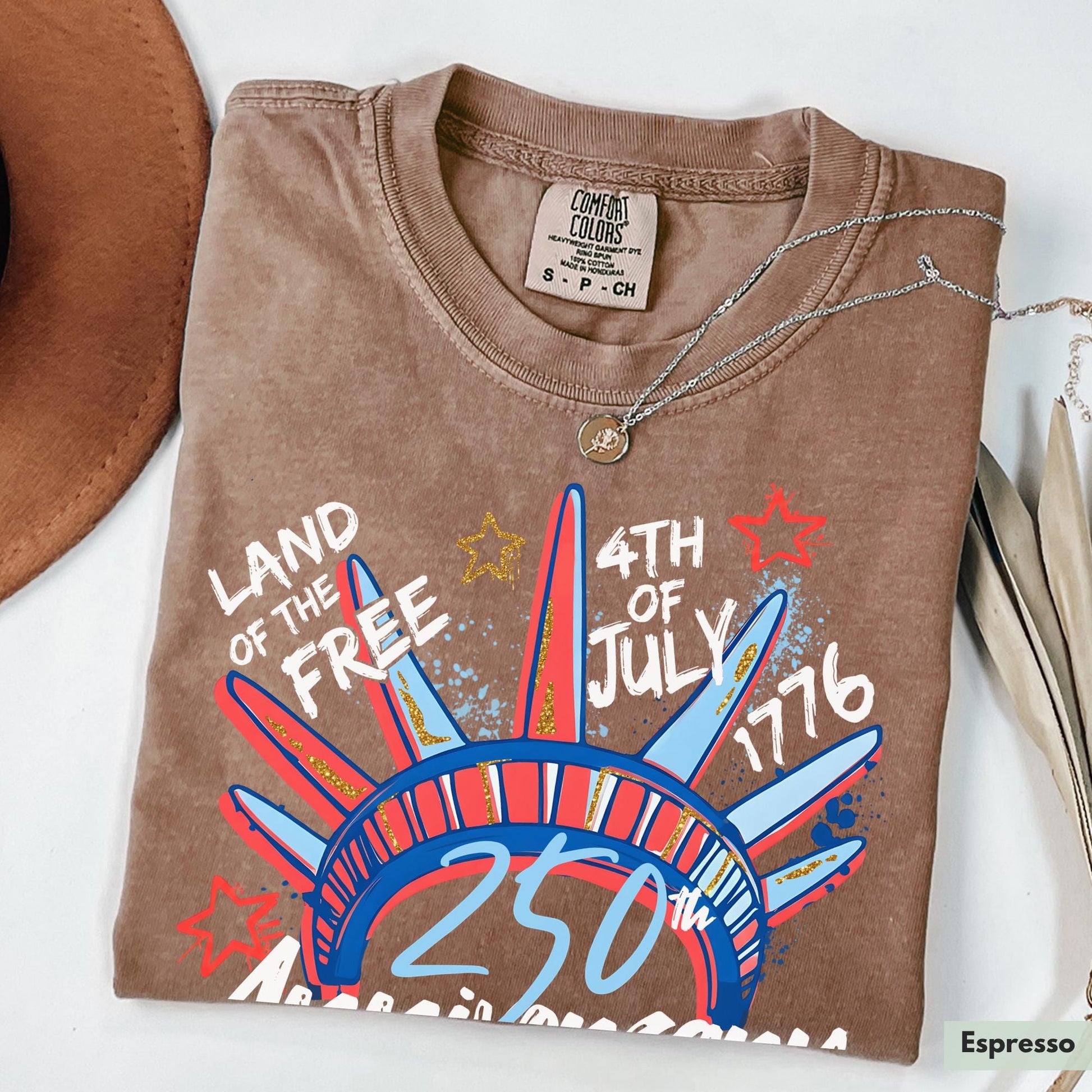 Comfort Colors® 250th Anniversary Shirt for 4th of July TShirt for Independence Day Tee
