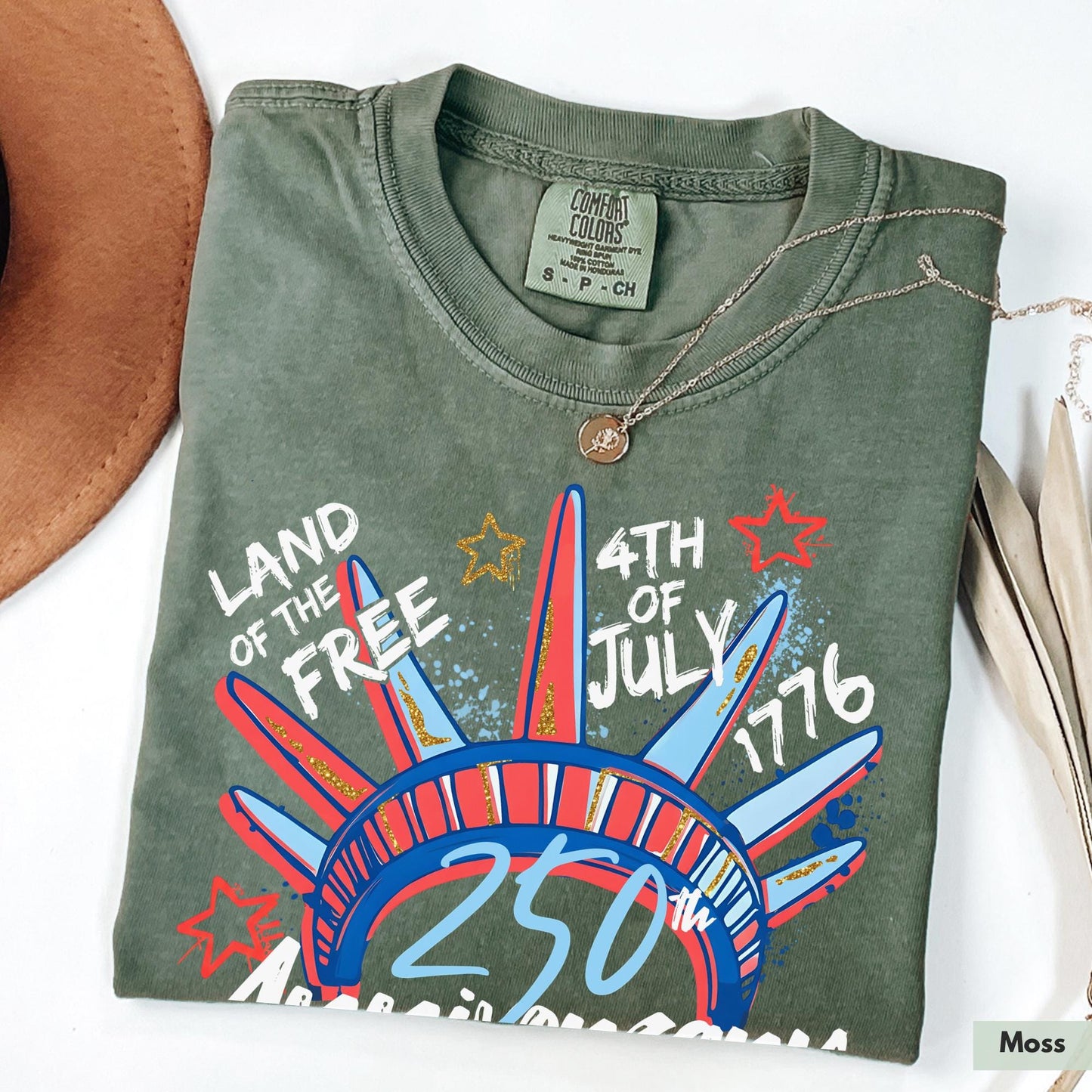 Comfort Colors® 250th Anniversary Shirt for 4th of July TShirt for Independence Day Tee