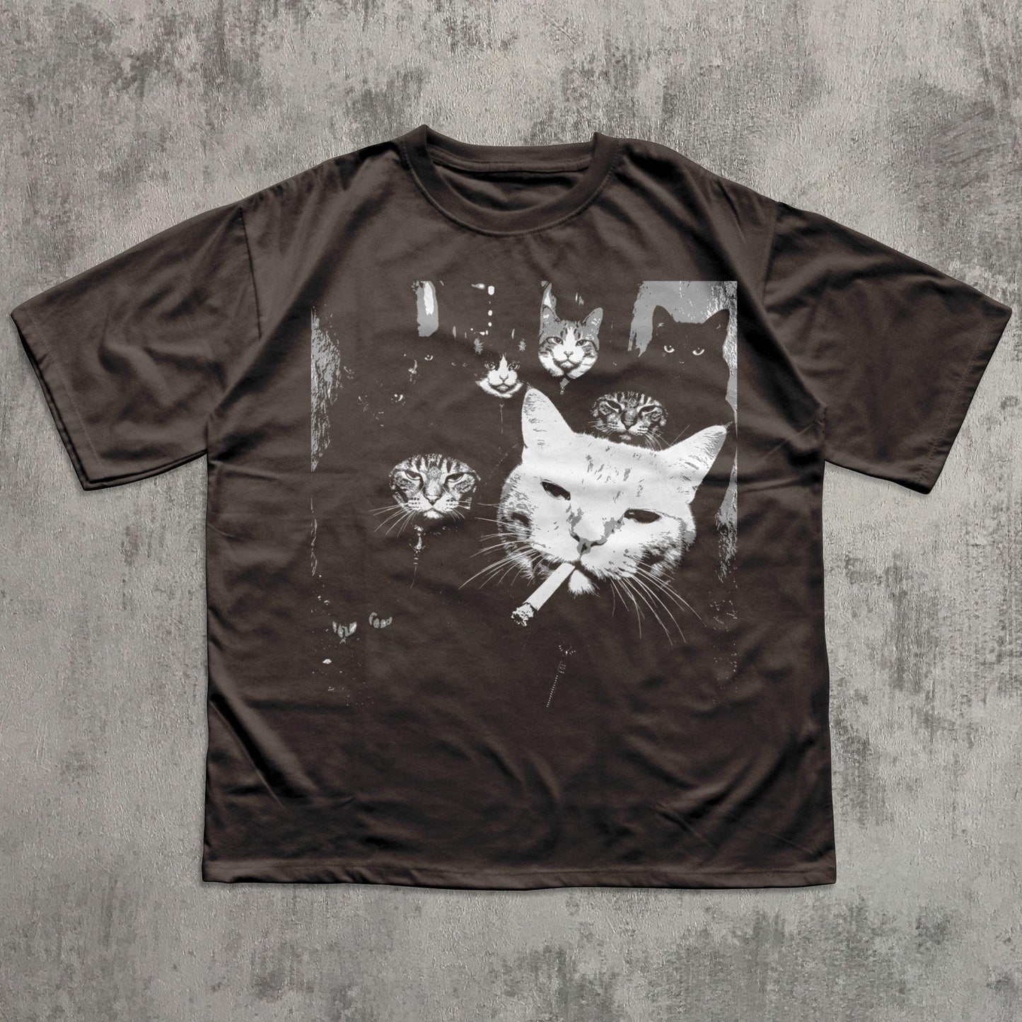 Funny Gangster Cat Shirt, Meme Cats Graphic Tee, Vintage Cat Lover Shirt, Funny Cat Meme Tee, Edgy Cat Shirt, Cat Dad Gift, Cat Mom Shirt
