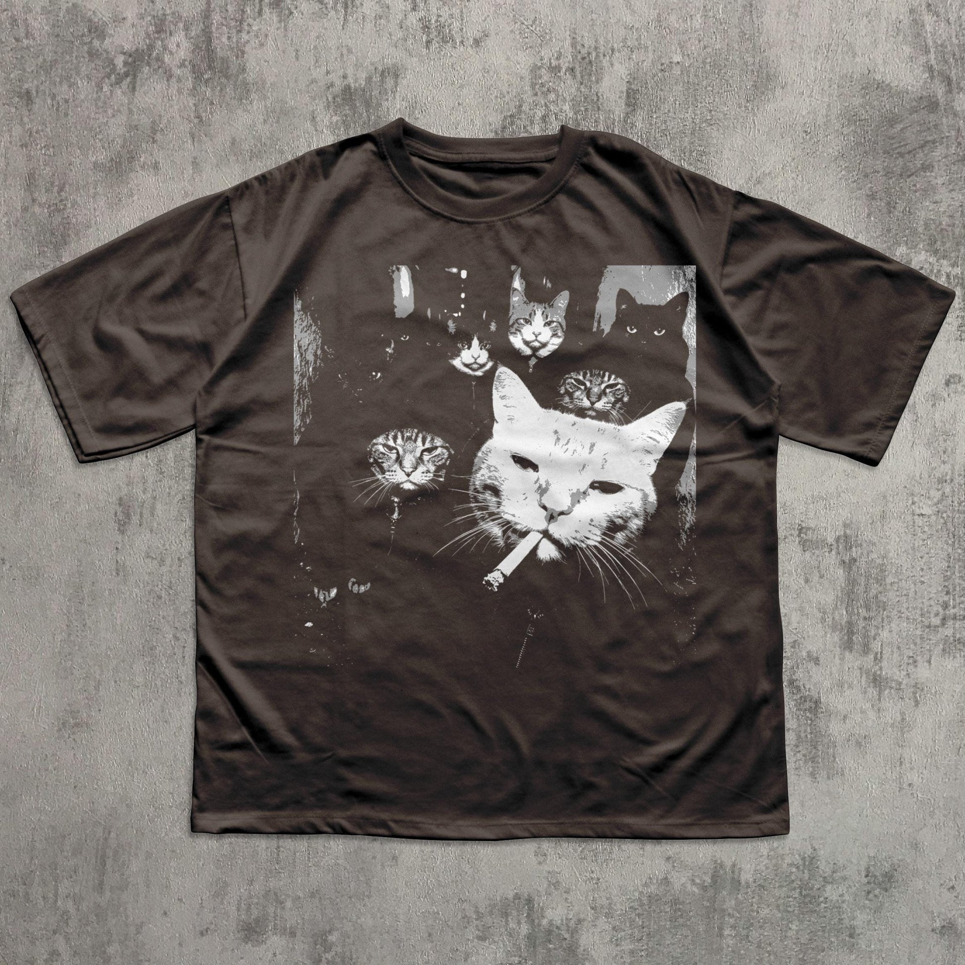 Funny Gangster Cat Shirt, Meme Cats Graphic Tee, Vintage Cat Lover Shirt, Funny Cat Meme Tee, Edgy Cat Shirt, Cat Dad Gift, Cat Mom Shirt