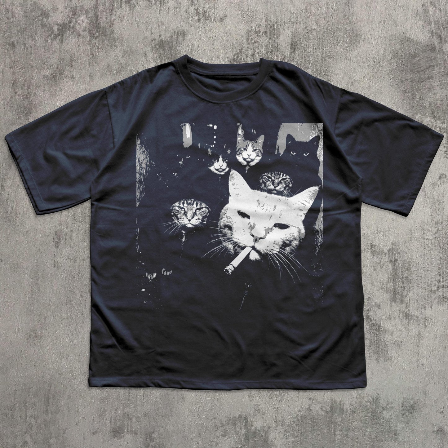 Funny Gangster Cat Shirt, Meme Cats Graphic Tee, Vintage Cat Lover Shirt, Funny Cat Meme Tee, Edgy Cat Shirt, Cat Dad Gift, Cat Mom Shirt