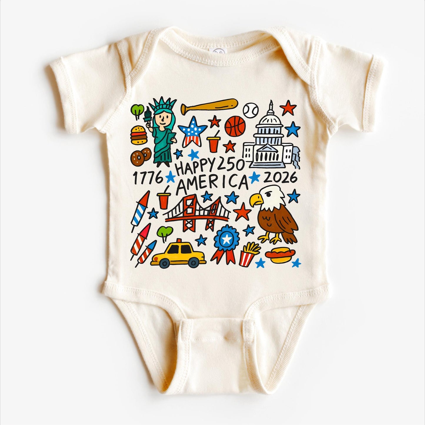America's 250th 4th Of July Anniversary Shirt | 1776–2026 Patriotic Tee | USA America Flag T-Shirt | July 4 Kids Outfit