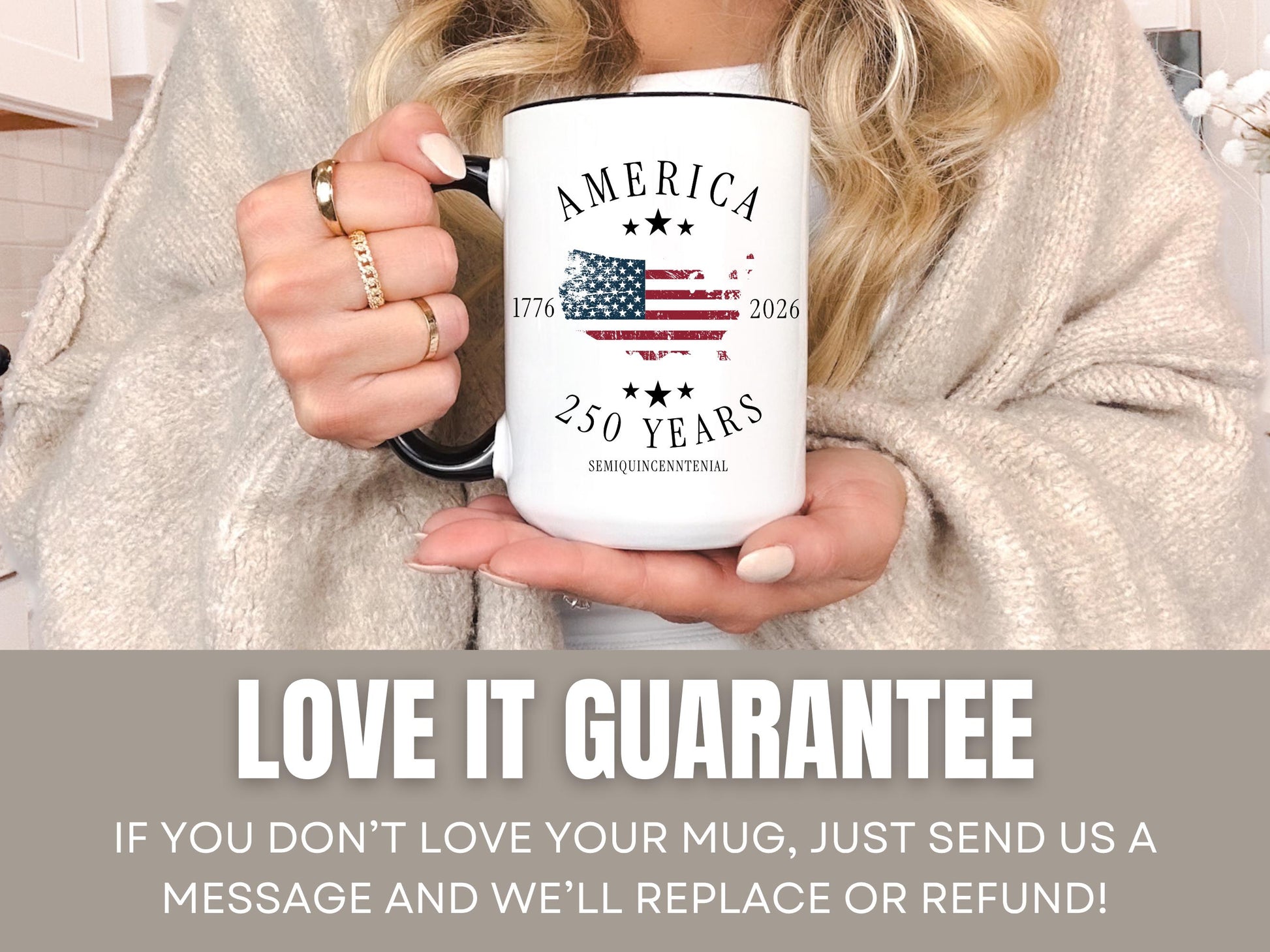 America 250th Anniversary Commemorative Mug, Patriotic Gift