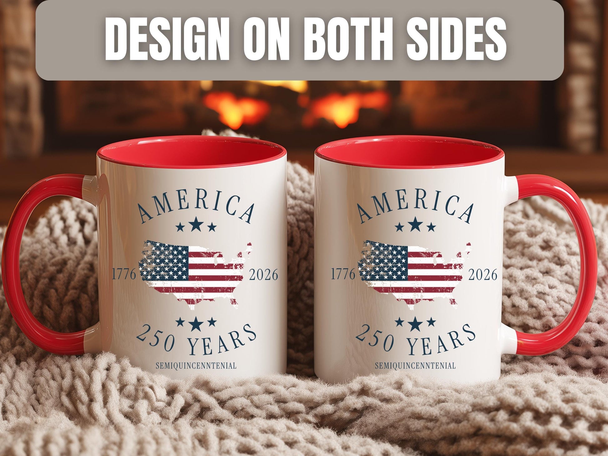 America 250th Anniversary Commemorative Mug, Patriotic Gift