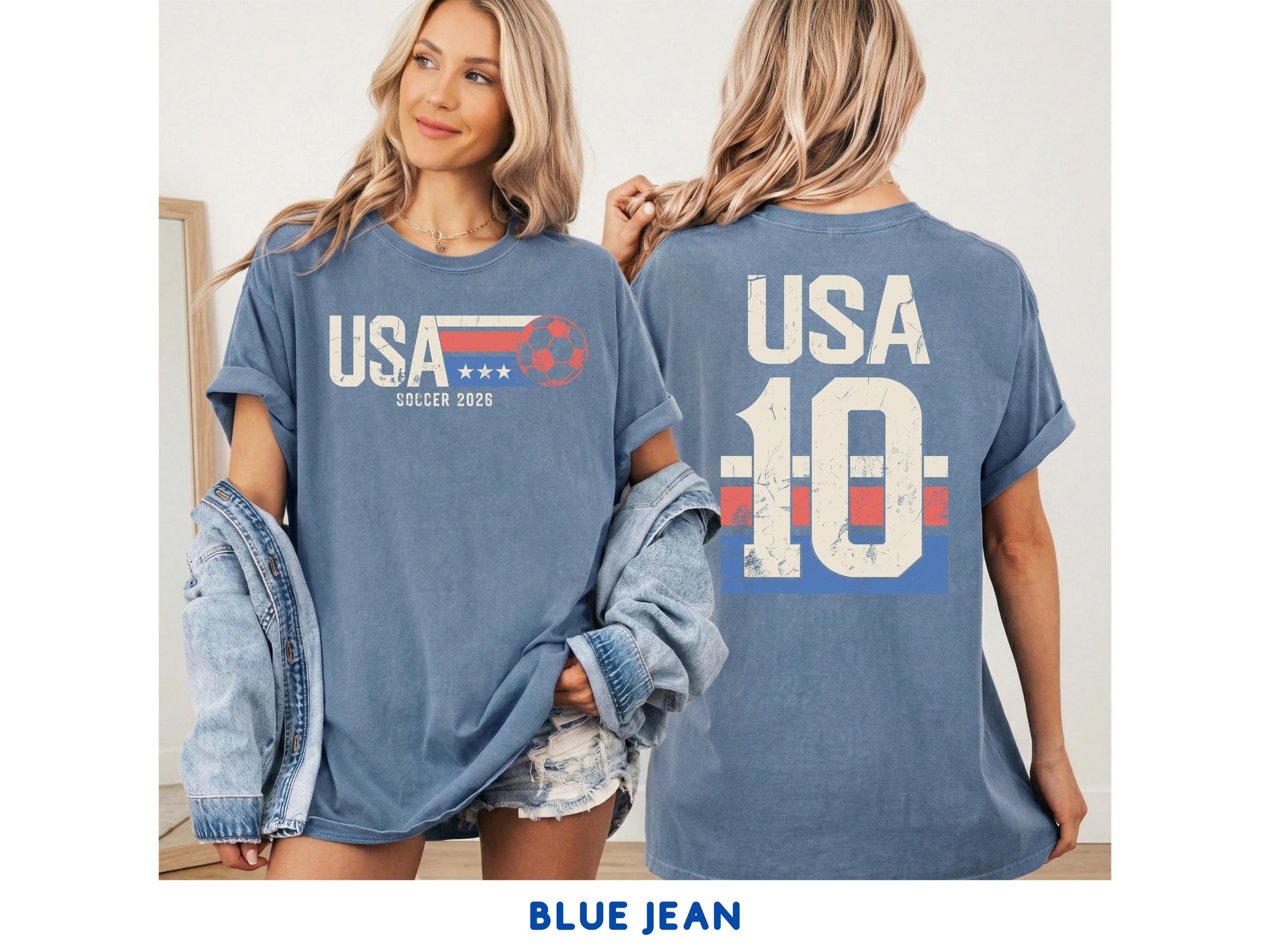 France Soccer Shirt Comfort Colors Retro Football Match Tee 2026 Fan Top Number 10