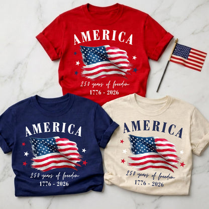 USA 250th Anniversary Shirt, 4th July Family Shirts, 4th July Tee, USA 250th Anniversary Independence Day Shirts, 4th July 250th Year Shirts