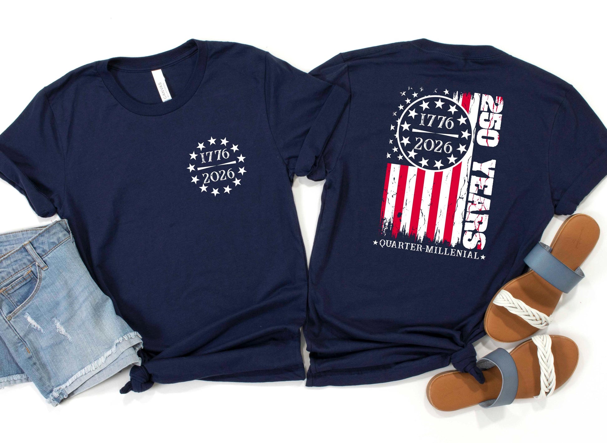 America 250th Anniversary Shirt,1776 2026 Patriotic USA Tee,250 Years of Freedom Sweatshirt,Quarter Millennial Flag T-Shirt,Independence Top