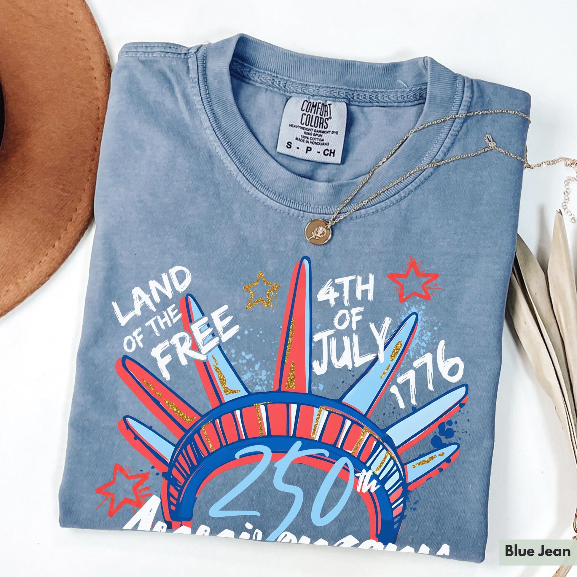 Comfort Colors® 250th Anniversary Shirt for 4th of July TShirt for Independence Day Tee