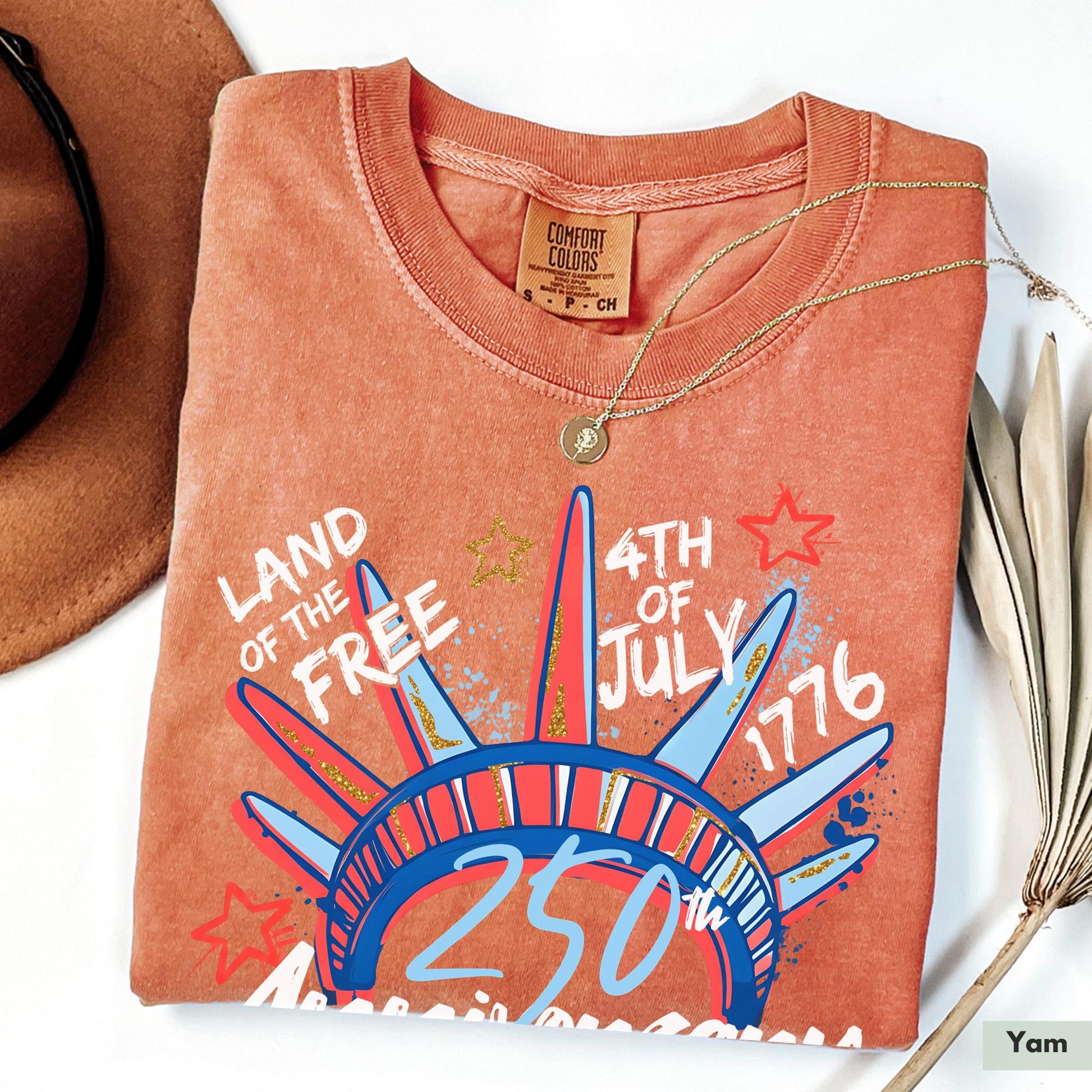 Comfort Colors® 250th Anniversary Shirt for 4th of July TShirt for Independence Day Tee