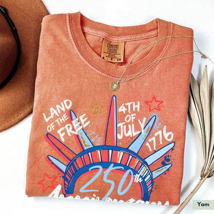 Comfort Colors® 250th Anniversary Shirt for 4th of July TShirt for Independence Day Tee