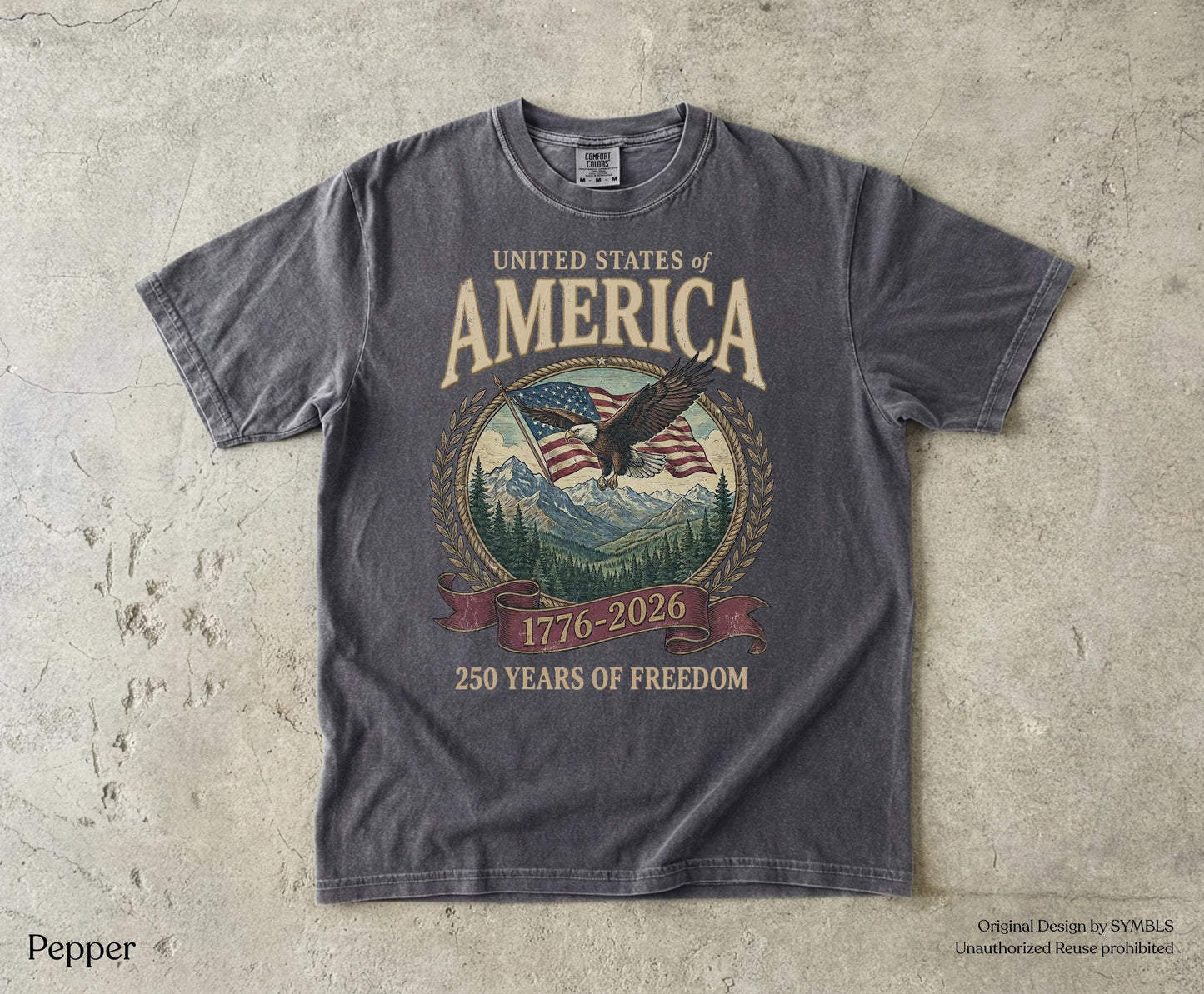 America 250th Anniversary 90s Graphic Style Comfort Colors Tshirt, Y2k Oversized Patriotic USA Streetwear