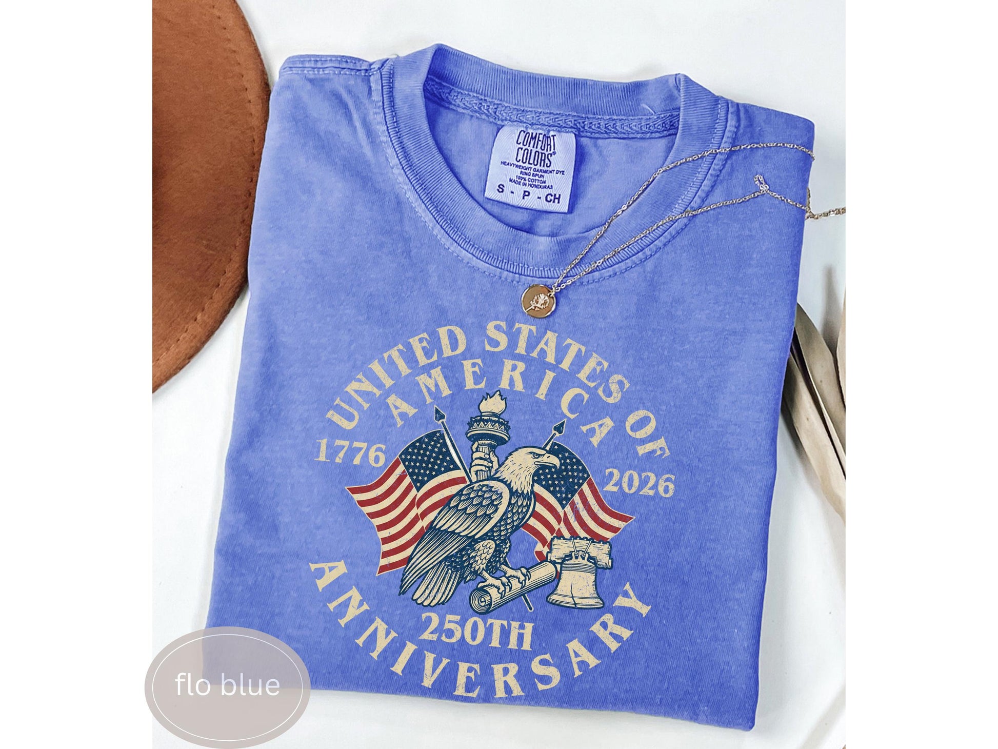 USA 250th Anniversary Comfort Colors Shirt, America 250th Shirt, America 250 Tee, USA Flag Vintage T-Shirt, Usa 250th anniversary