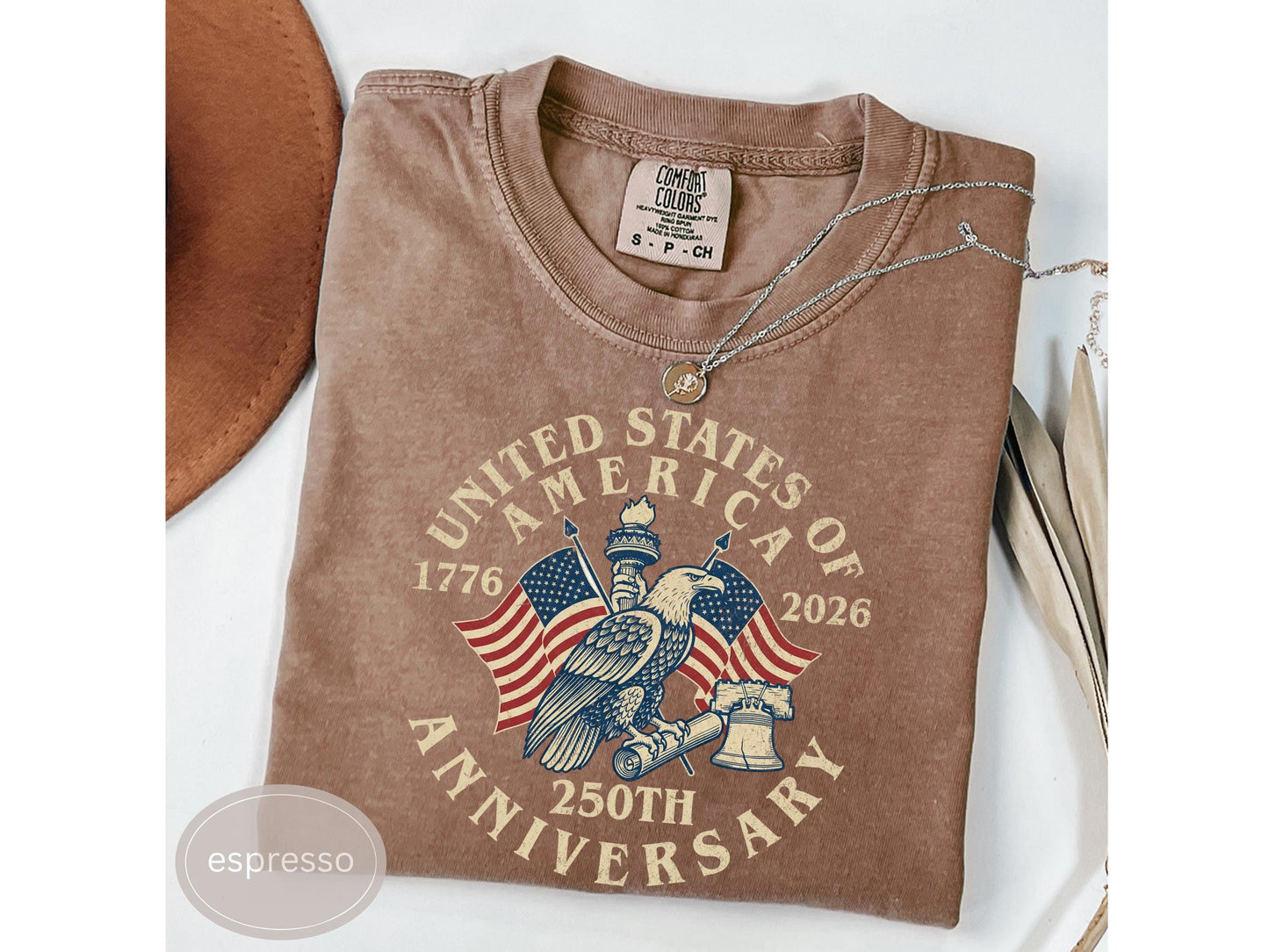 USA 250th Anniversary Comfort Colors Shirt, America 250th Shirt, America 250 Tee, USA Flag Vintage T-Shirt, Usa 250th anniversary