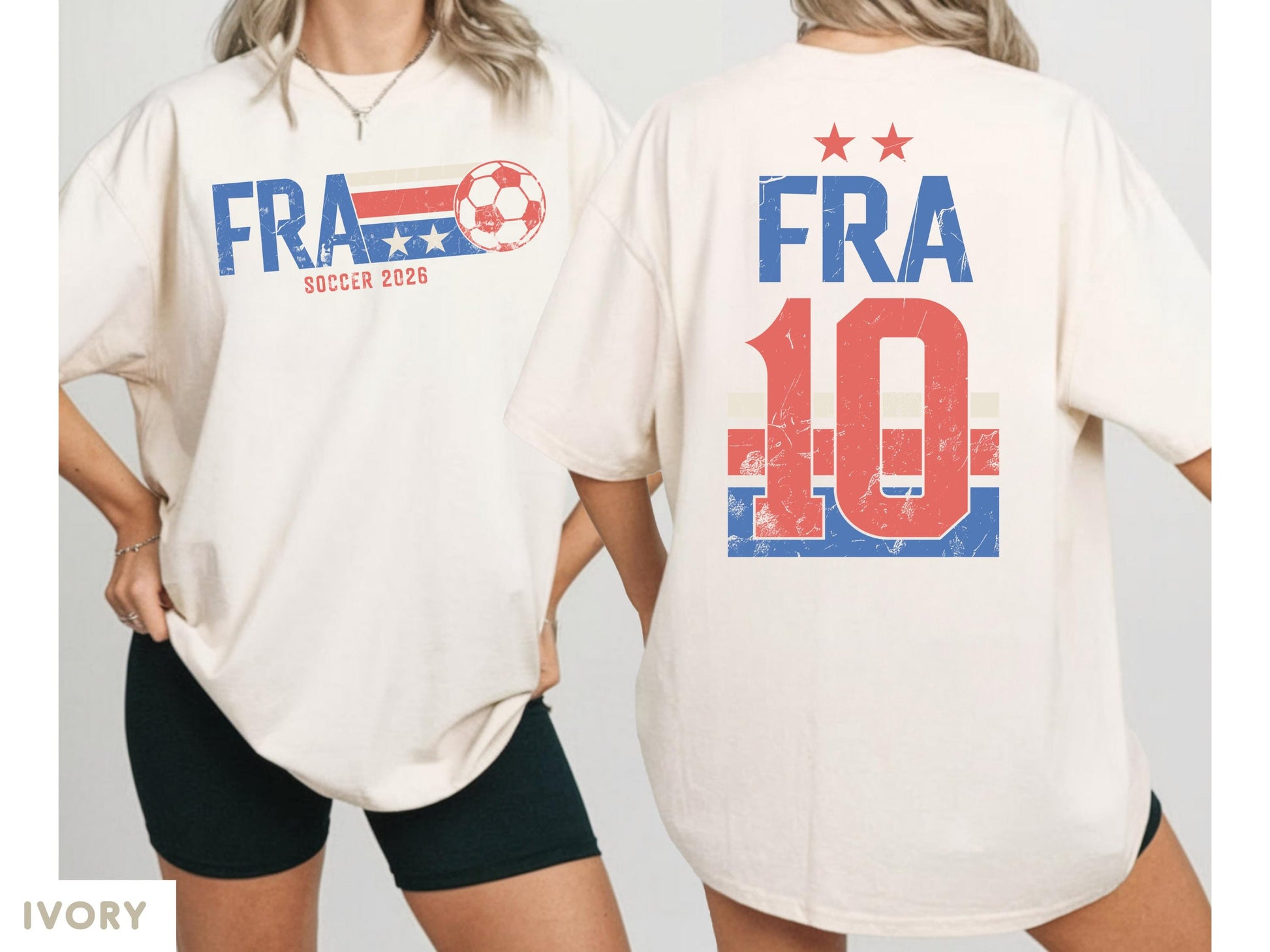 France Soccer Shirt Comfort Colors Retro Football Match Tee 2026 Fan Top Number 10