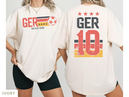 France Soccer Shirt Comfort Colors Retro Football Match Tee 2026 Fan Top Number 10