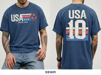 France Soccer Shirt Comfort Colors Retro Football Match Tee 2026 Fan Top Number 10