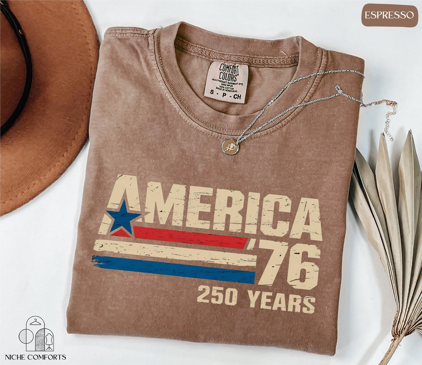 America '76 Shirt, 250 Years Shirt, 4th of July Shirt, Independence Day Shirt, USA 250th Anniversary Shirt, Comfort Colors® America 1776 Tee