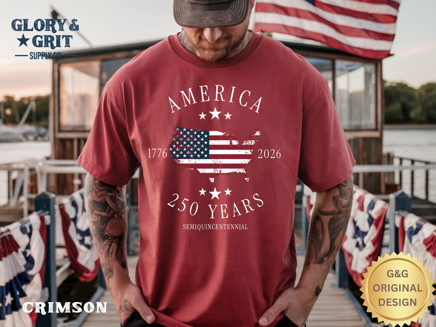 America 250th Anniversary Shirt, Patriotic Comfort Colors Tee, Semiquincentennial 1776–2026, Fourth of July Apparel