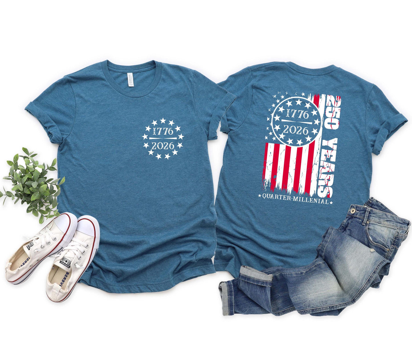 America 250th Anniversary Shirt,1776 2026 Patriotic USA Tee,250 Years of Freedom Sweatshirt,Quarter Millennial Flag T-Shirt,Independence Top