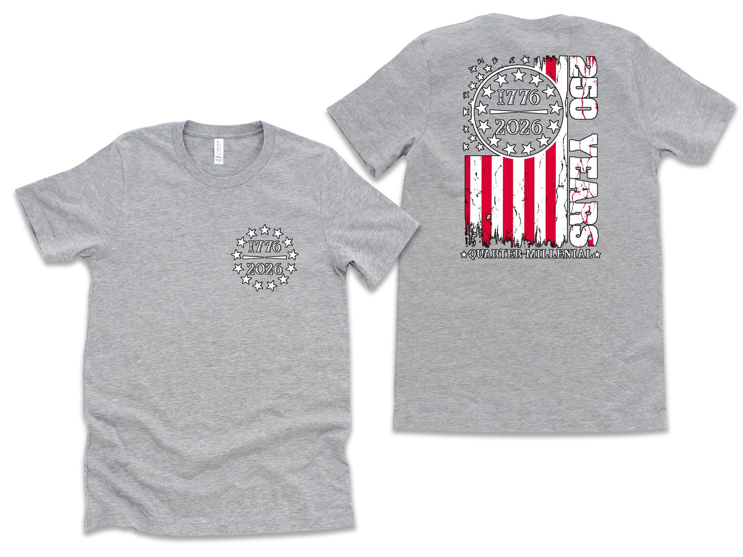 America 250th Anniversary Shirt,1776 2026 Patriotic USA Tee,250 Years of Freedom Sweatshirt,Quarter Millennial Flag T-Shirt,Independence Top