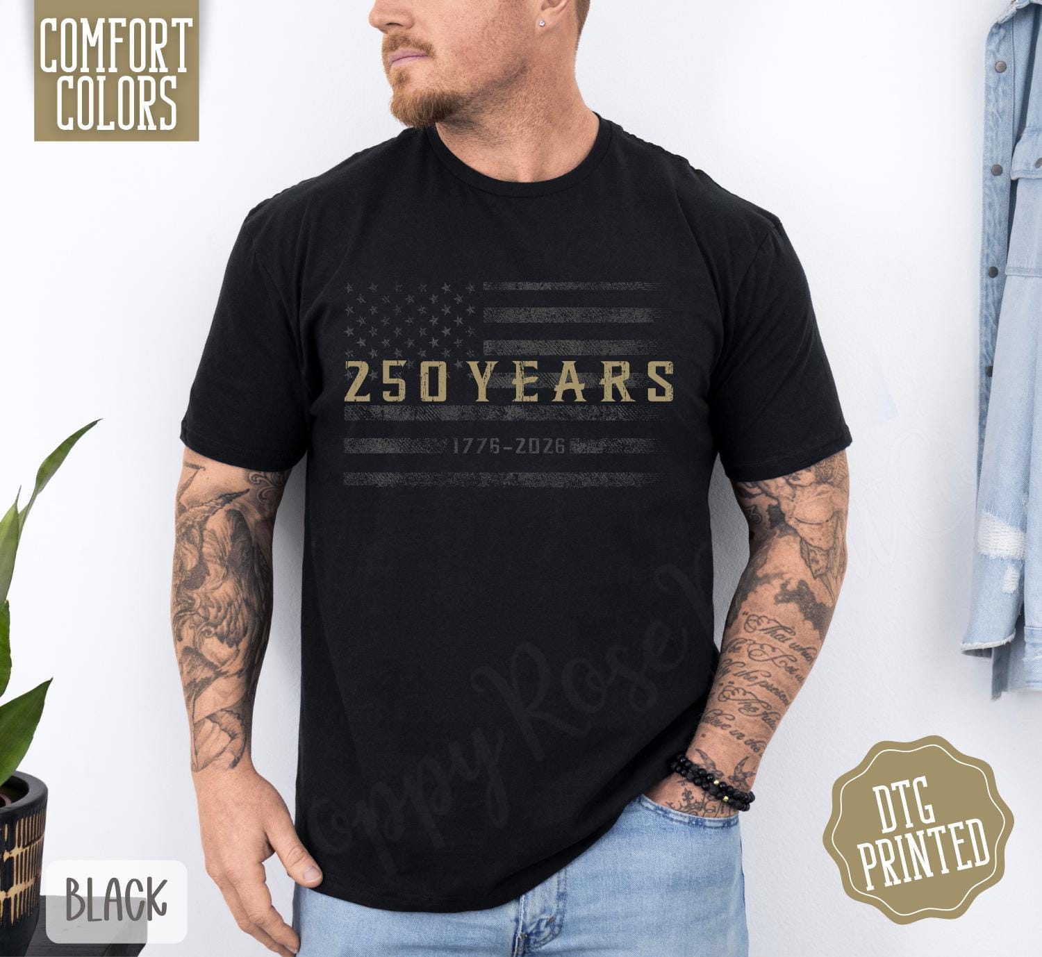 Comfort Colors® Retro Usa 250 Shirt, Independence Day Shirt, Celebrate 250th Anniversary Shirt Usa Flag Tee 4th of July Shirt Patriotic Gift