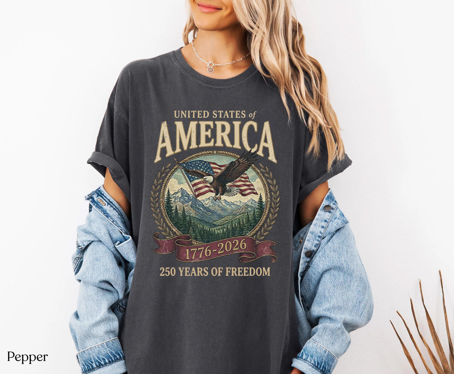 America 250th Anniversary 90s Graphic Style Comfort Colors Tshirt, Y2k Oversized Patriotic USA Streetwear