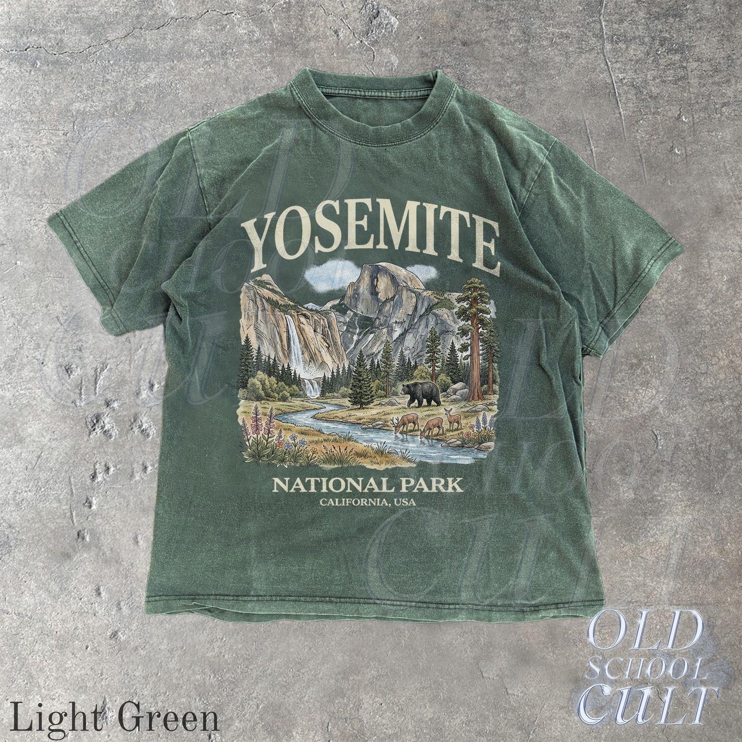 Yosemite National Park Vintage 90s Graphic T-Shirt, Retro Comfort Colors® California Wildlife Bear USA Unisex Tee