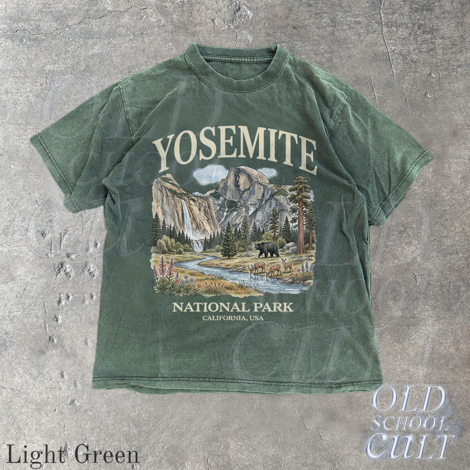 Yosemite National Park Vintage 90s Graphic T-Shirt, Retro Comfort Colors® California Wildlife Bear USA Unisex Tee