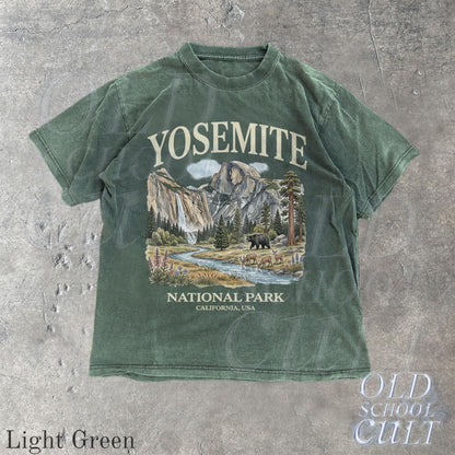 Yosemite National Park Vintage 90s Graphic T-Shirt, Retro Comfort Colors® California Wildlife Bear USA Unisex Tee