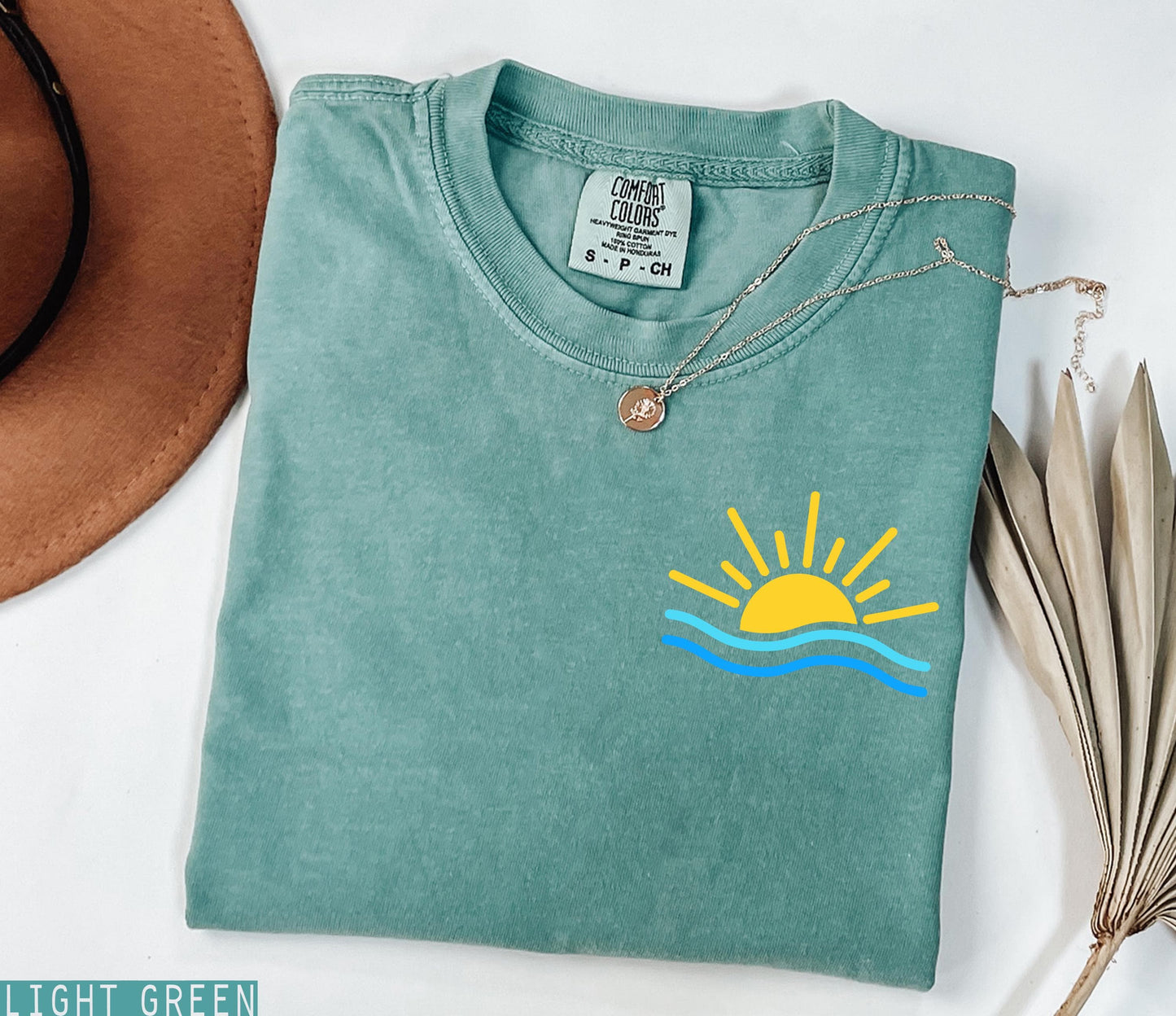 Comfort Colors Summer Shirt, Beach Shirts, Coastal Sunshine Shirt, Summer Vacation Tee, Retro Beach Graphic Shirt, Cute Women Shirt