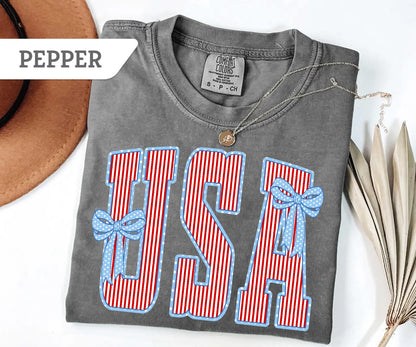 Comfort Colors USA Shirt, 4th of July Patriotic Tee, America Shirt, Fourth of July Shirts