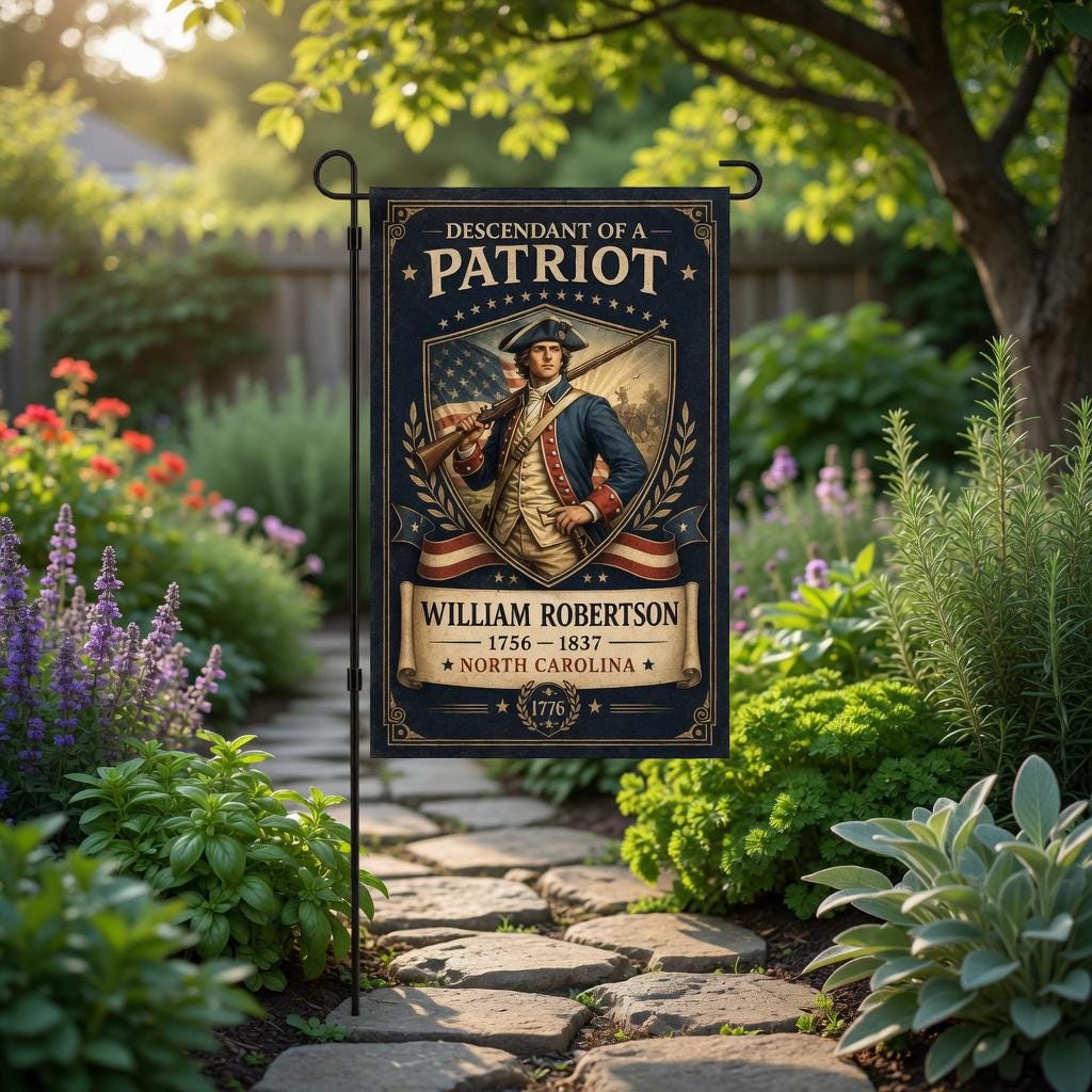 Personalized Revolutionary Flag, Custom Revolutionary War Patriot Garden Flag, Revolutionary War Patriot Flag, Custom Veteran USA Decor